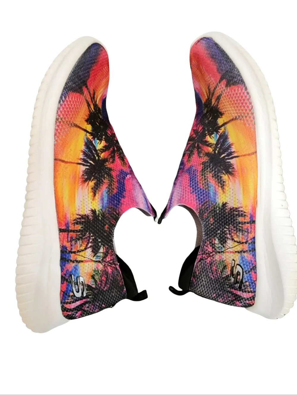 🌴 SKECHERS RARE Women's Air Cooled Memory Foam Slip-On Palm Love Sneakers Sz 10 - Picture 2 of 7